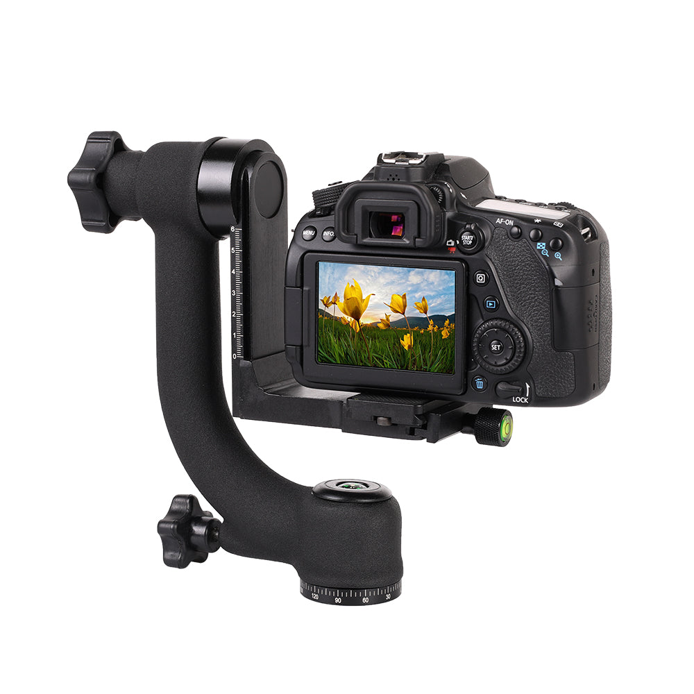 QINGZHUANGSHIDAI Q35 360 Degree Panoramic Gimbal Tripod Connector for DSLR Camera Telephoto Lens QINGZHUANGSHIDAI Q35 360 Degree Panoramic Gimbal Tripod Connector for DSLR Camera Telephoto Lens